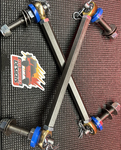 (Type 4) Bolt On Extended Length, Adjustable, Double Heim for Jeep JK, JL, JT, Toyota Rav4 and More